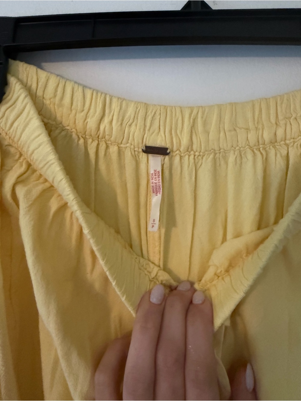 Yellow Free People Quinn Pants - Picture 2 of 3
